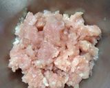 A picture of step 2 of Chicken Tsukune Dumplings.