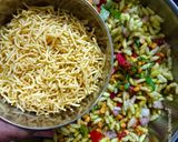 A picture of step 2 of Dry Bhel.