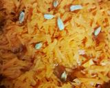 A picture of step 1 of Gajer ka Halwa.#.