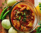 हरा टमाटर की खट्टी मीठी सब्जी (green tomoto sweet & sour sabji recipe in Hindi) रेसिपी चरण 4 फोटो