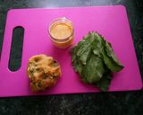 A picture of step 1 of Spinach roll patties.