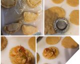 Foto langkah ke 4 dari resep Pastel rebus isi ayam tomat siram saus bayam creamy.