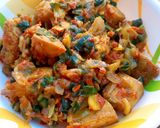A picture of step 1 of Awara sauce.