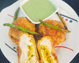 चीज़ी उल्टा वड़ा पाव (Cheesy ulta vada pav recipe in Hindi) रेसिपी चरण 6 फोटो