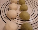 抹茶雙色饅頭的食譜步驟1照片