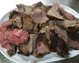 Une image de l'étape 8 de Gigot d'agneau à l'ail mariné, thym et romarin frais.