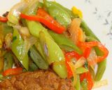 Foto del paso 2 de la receta: POROTOS VERDES CON PIMIENTOS MORRONES ROJOS. JON STYLE