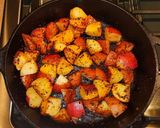 A picture of step 8 of Mike's Cajun Shrimp Smoked Sausage & Baby Potato Skillets.