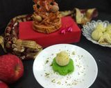 A picture of step 6 of Fresh Fruit Pistachio Modak.