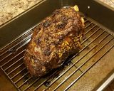 A picture of step 9 of Bone-in Prime rib with red chard, and mini golden potatoes.