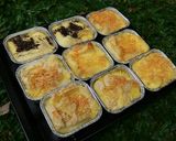 Foto langkah ke 5 dari resep Bread Puding with topping cheese, chocolate and almound.
