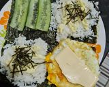 Gambar langkah 2 resipi Seaweed wrap.