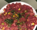 A picture of step 6 of Beetroot veggie burger.