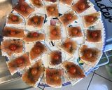 Une image de l'étape 7 de Canapés de saumon fumé,crème,aneth et tomates sur pain polaire.