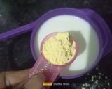 A picture of step 2 of Custard Powder Coffee.
