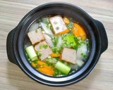 Hình bước làm 3 của món Canh chả cá Nhật Bản