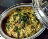 A picture of step 10 of Baigan Bharta.