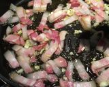 A picture of step 3 of Sautéed Brussels Sprouts With Bacon And Garlic.
