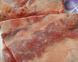 A picture of step 2 of Marinated Lamb Breast.