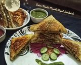 A picture of step 9 of Onion Tomato Masala Papad Sandwich.