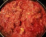 A picture of step 9 of Tinklee's Spaghetti and Italian Meatballs.