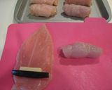 A picture of step 5 of Deep-fried and Breaded Chicken Rolls with Cheese.