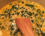 A picture of step 9 of Spinach & Squash Risotto Using Left Over Squash Soup.