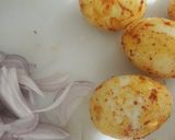 A picture of step 1 of Egg curry.