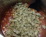 A picture of step 5 of Turkey Chili.