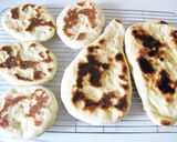 A picture of step 10 of Light and Puffy Homemade Naan Bread in a Pan.