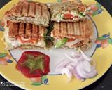 A picture of step 4 of Double cheese Club sandwich.