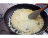 A picture of step 4 of Suji tukri burfi (without sugar).