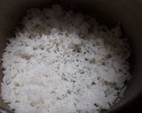 A picture of step 2 of Basil pesto rice.