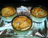 A picture of step 6 of French onion soup.