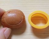 A picture of step 4 of Korilakkuma Bento with Mini Sausages.