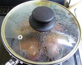A picture of step 6 of Steamed Molten Chocolate Cake for Valentine's Day.