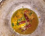 A picture of step 7 of Tamarind rice/ puliyogare.