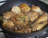 A picture of step 3 of Filipino Chicken Adobo Simmered in Coconut Milk.