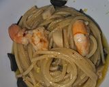 Foto del paso 6 de la receta Spaguettis con langostinos y anchoas