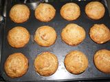 Muffins de plátanos con zeste de naranja