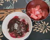 Une image de l'étape 5 de Overnight oats framboise chocolat healthy.