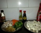 A picture of step 1 of Chilli Paneer.