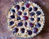 A picture of step 4 of Autumn Grape and Walnut Tart Cake.