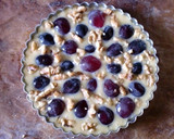 A picture of step 4 of Autumn Grape and Walnut Tart Cake.