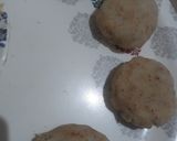 A picture of step 2 of Ragda patties.