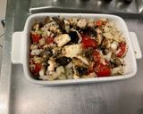 Une image de l'étape 10 de Œufs au four, tomates, champignons et feta.