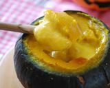 A picture of step 8 of For Halloween! Bocchan Kabocha Squash Pudding.