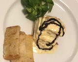 Foto del passaggio 4 della ricetta Tortino schiz e carpaccio di manzo affumicato e crema di latte