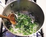 A picture of step 3 of Green Mexican Rice.