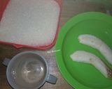 Foto langkah ke 1 dari resep Bolu Pisang Mekar no telur no mixer.